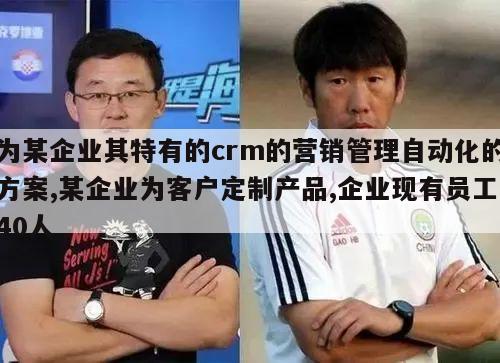 为某企业其特有的crm的营销管理自动化的方案,某企业为客户定制产品,企业现有员工40人